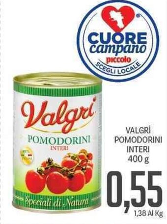 Supermercati Piccolo Valgrì Pomodorini Interi 400 g offerta