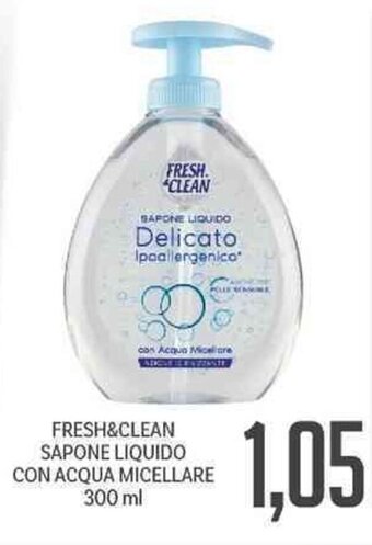 Supermercati Piccolo Fresh & Clean Sapone Liquido Con Acqua Micellare 300 ml offerta