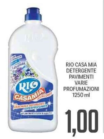 Supermercati Piccolo Rio Casa Mia Detergente Pavimenti Varie Profumazioni 1250 ml offerta