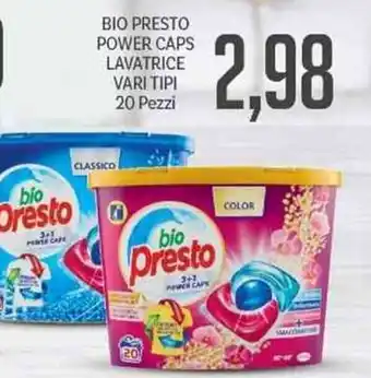 Bio Presto Power Caps Lavatrice Vari Tipi 20 Pezzi