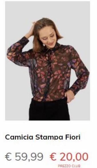 Conbipel Camicia stampa fiori offerta