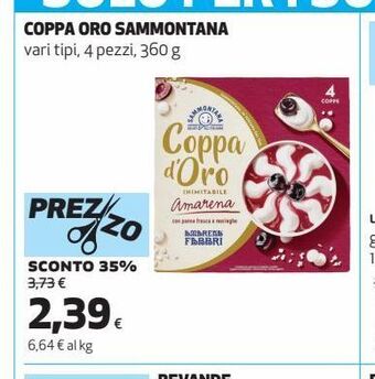 Coop Coppa oro sammontana offerta