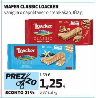 Coop Wafer classic loacker offerta