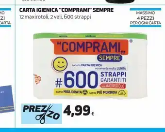 Coop Carta igienica comprami smepre offerta