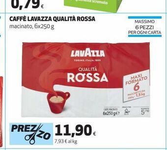 Coop Caffè lavazza qualita rossa offerta