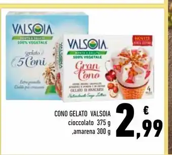 Conad Cono gelato valsoia offerta