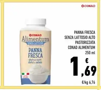 Conad Panna fresca senza lattosio alto pastorizzata conad alimentum offerta