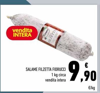 Conad Salame filzetta fiorucci offerta