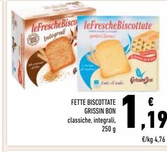 Conad Fette biscottate grissin bon offerta