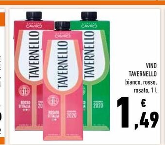 Conad Vino tavernello offerta