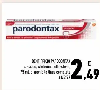 Conad Dentifricio parodontax offerta