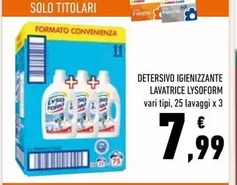 Conad Detersivo igienizzante lavatrice lysoform offerta