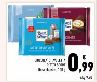 Conad Cioccolato tavoletta ritter sport offerta