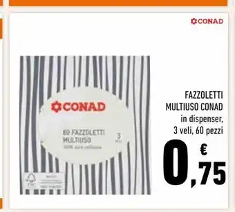 Conad Fazzoletti multiuso conad offerta