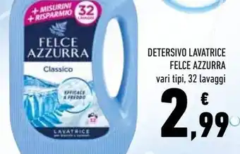 Conad Detersivo lavatrice felce azzurra offerta