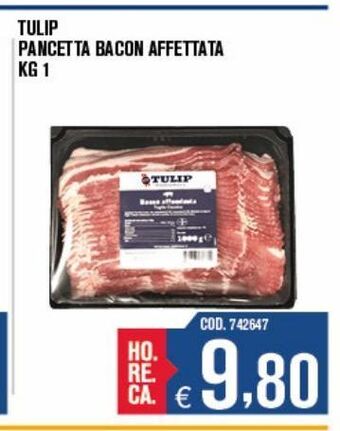 Adhoc Tulip pancetta bacon affettata offerta