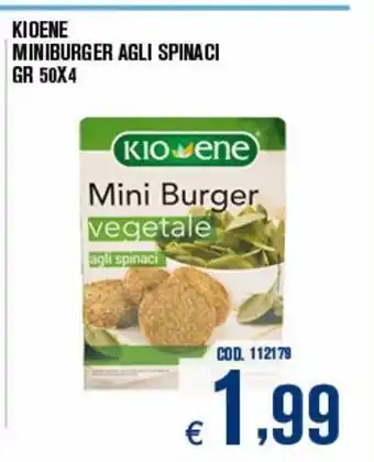 Adhoc Kioene miniburger agli spinaci offerta