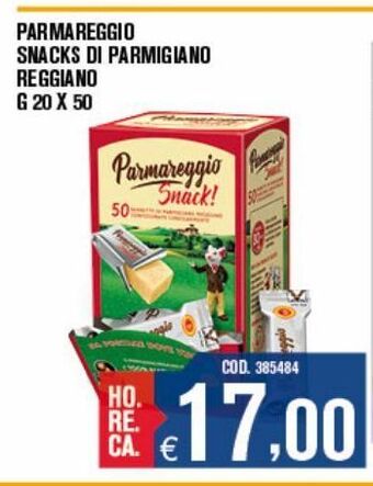Parmareggio snacks di parmigiano reggiano