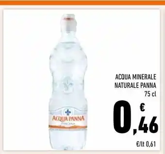 Acqua minerale naturale panna