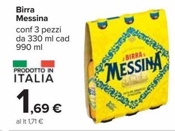 Carrefour Iper Birra messina offerta