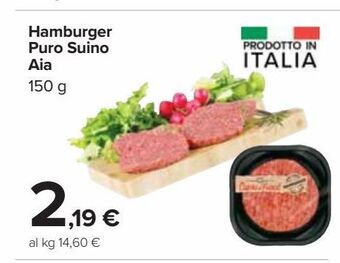 Hamburger puro suino aia