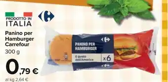 Panino per hamburger carrefour