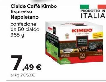 Cialde caffè kimbo espresso napoletano