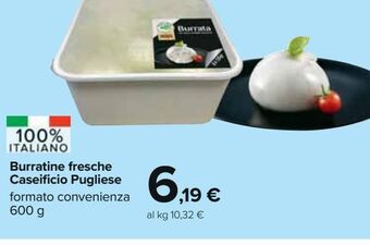 Carrefour Iper Burratine fresche caseificio pugliese offerta