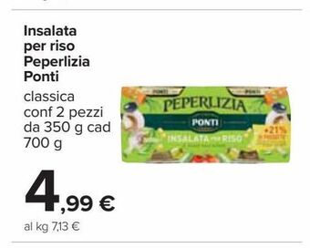 Carrefour Iper Insalata per riso peperlizia ponti offerta