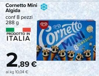 Carrefour Iper Cornetto mini algida offerta