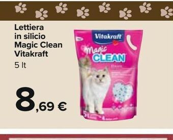 Lettiera in silicio magic clean vitakraft