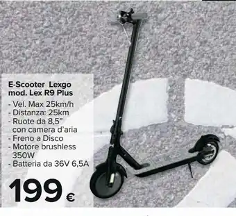 E-scooter lexgo mod. lex r9 plus