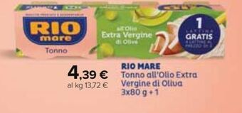 Tonno all'olio extra vergine di oliva rio mare