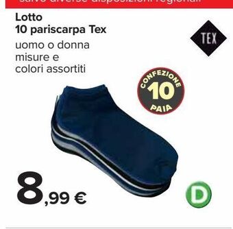 Lotto 10 pariscarpa tex