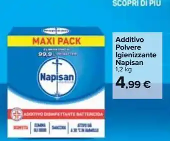 Carrefour Iper Additivo polvere igienizzante napisan offerta