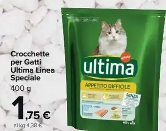 Carrefour Market Crocchette per gatti ultima lines speciale offerta