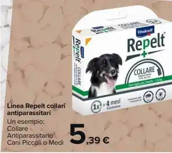 Carrefour Market Linea repelt collari antiparassitari offerta