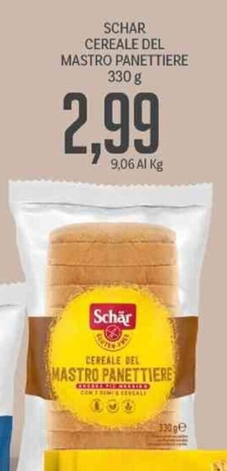 Supermercati Piccolo Schar Cereale Del Mastro Panettiere 330 g offerta