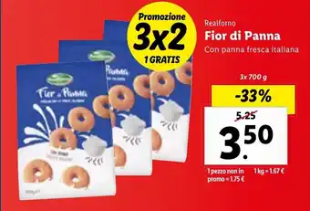 Lidl Realforno Fior di Panna 3x700 g offerta