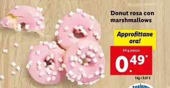 Donut rosa con marshmallows 54 g