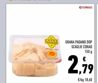 Conad Superstore Grana padano scaglie conad 150 g offerta