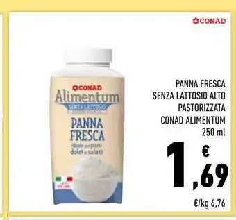 Conad Superstore Panna fresca senza lattosio alto pastorizzato conad alimentum offerta