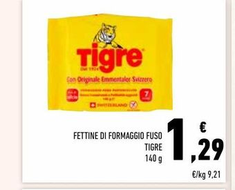 Conad Superstore Fettine di formaggio fuso tigre offerta