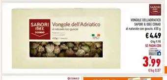 Conad Superstore Vongole dell adriatico sapori  & idee  conad offerta