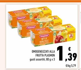 Conad Superstore Omogeneizzato di frutta plasmon offerta