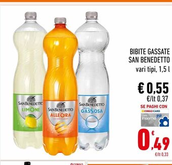 Conad Superstore Bibite gassate san benedetto offerta