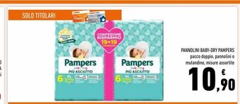 Conad Superstore Pannolini baby dry pampers offerta