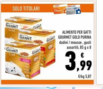 Alimento per gatti gourmet gold purina