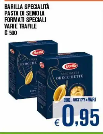 Adhoc Barilla specialita' pasta di semola offerta