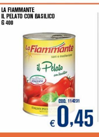 Adhoc La fiammante il pelato con basilico offerta